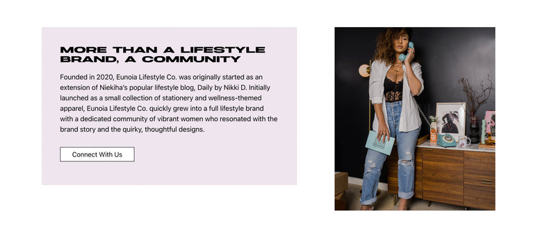 Pre-built Shopify Section Design - Eunoia Lifestyle Co