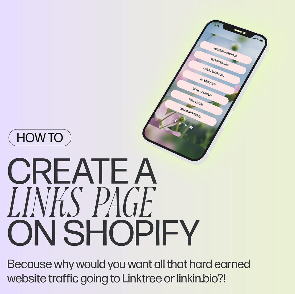 How to Create a Links page on Shopify