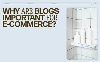 Why are blogs important for e-commerce?