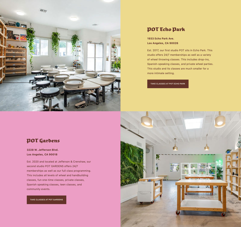 Pre-built Shopify Section Design - POT - By Monforte Studio