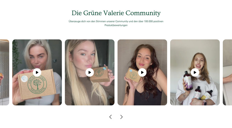 Pre-built Shopify Theme Section Design - Grune Valerie