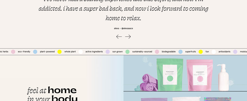 Pre-built Shopify Section Design - Homebody - By Studio Plush