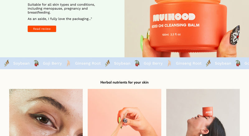 Pre-built Shopify Section Design - Muihood