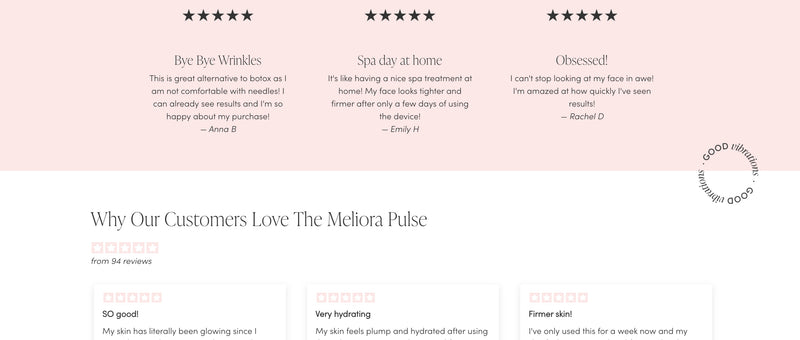 Pre-built Shopify Section Design - Meliora - By The Pim Collective