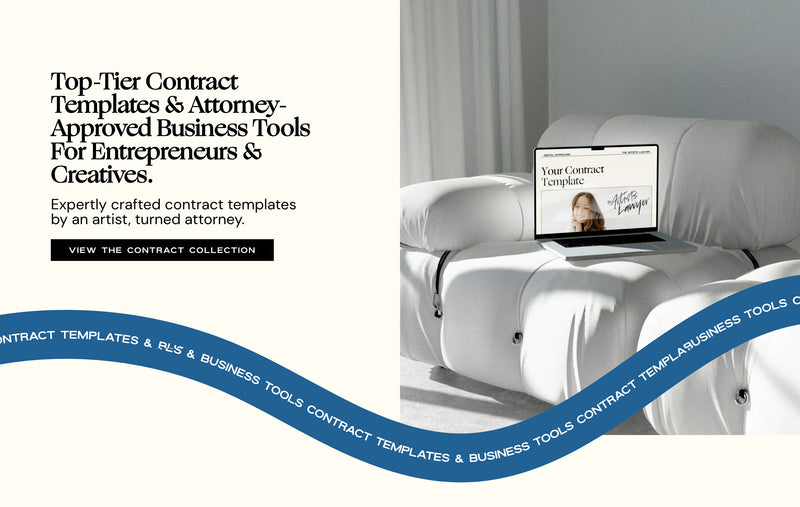 Pre-built Shopify Section Design - The Artists' Lawyer - By Deeply Rooted Studio
