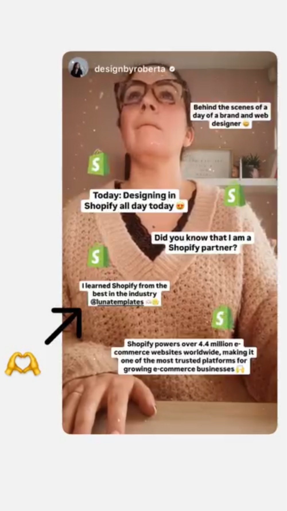 I learned Shopify from the best in the industry @lunatemplates !