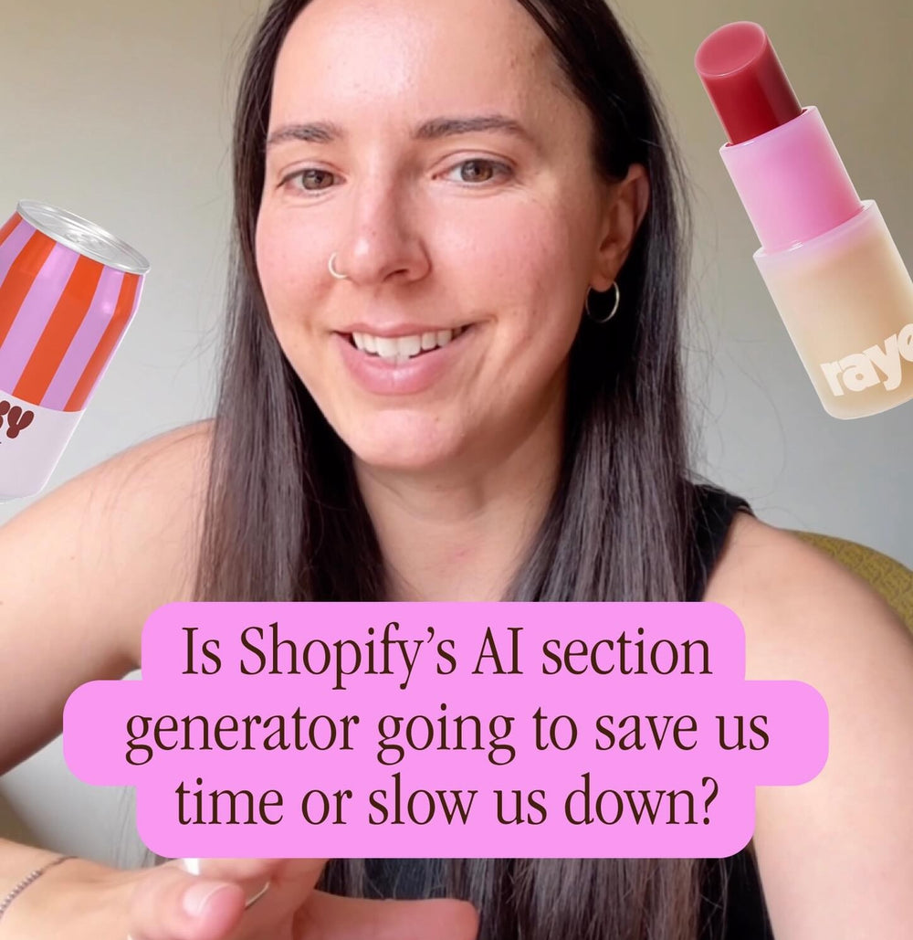 Is Shopify's AI section generator going to save us time or slow us down?