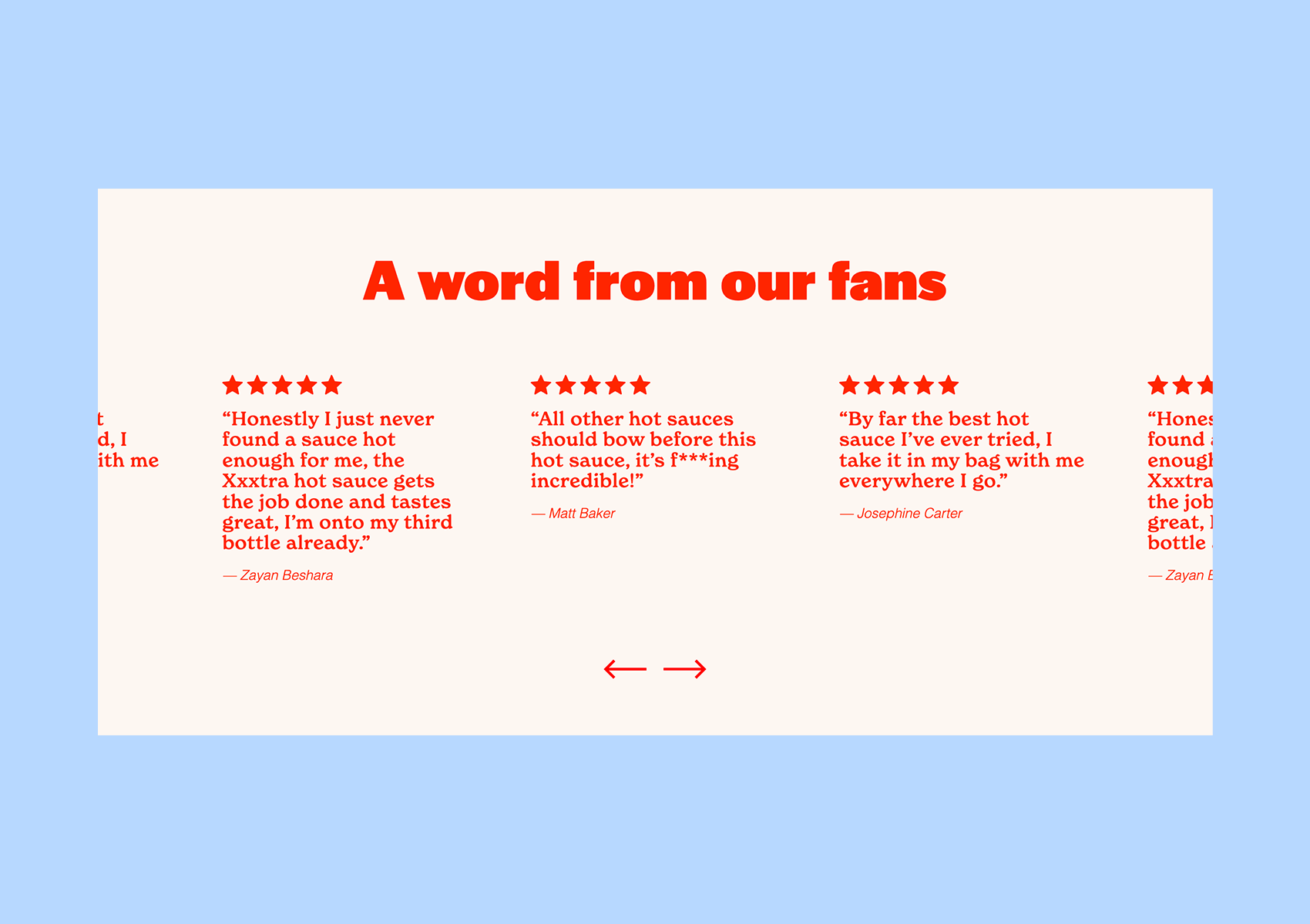 Pre-built Shopify Section Template: Testimonial Review Video Slider - Luna Templates