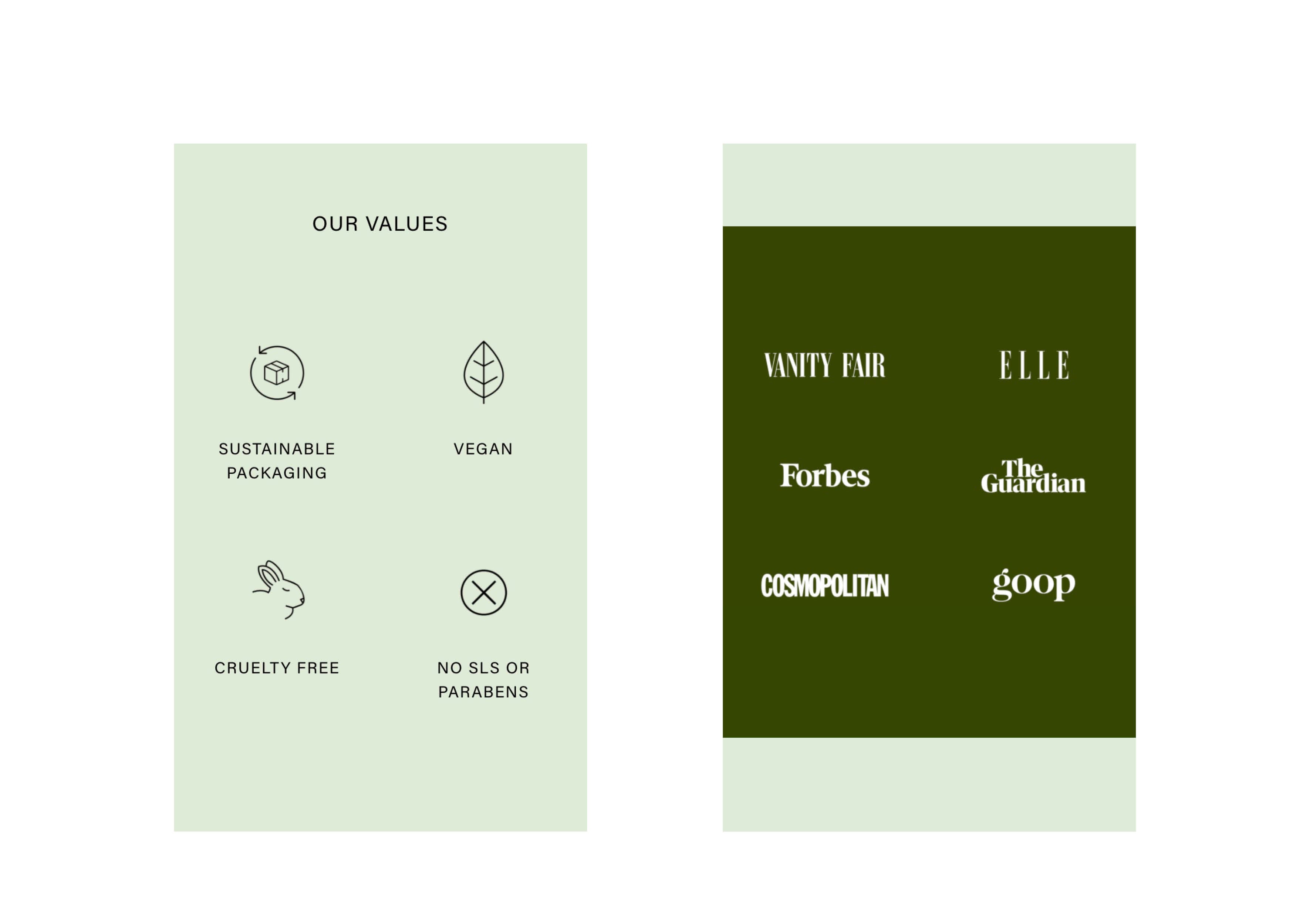 Pre-built Shopify Section Template: Icon and Text Grid - Luna Templates