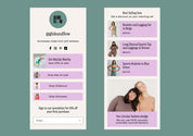 Pre-built Shopify Section Template: Links Page for Social Media - Luna Templates