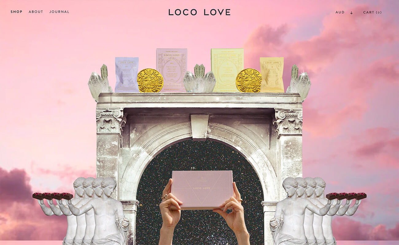 Shopify Website Design Inspiration - Loco Love – Luna Templates