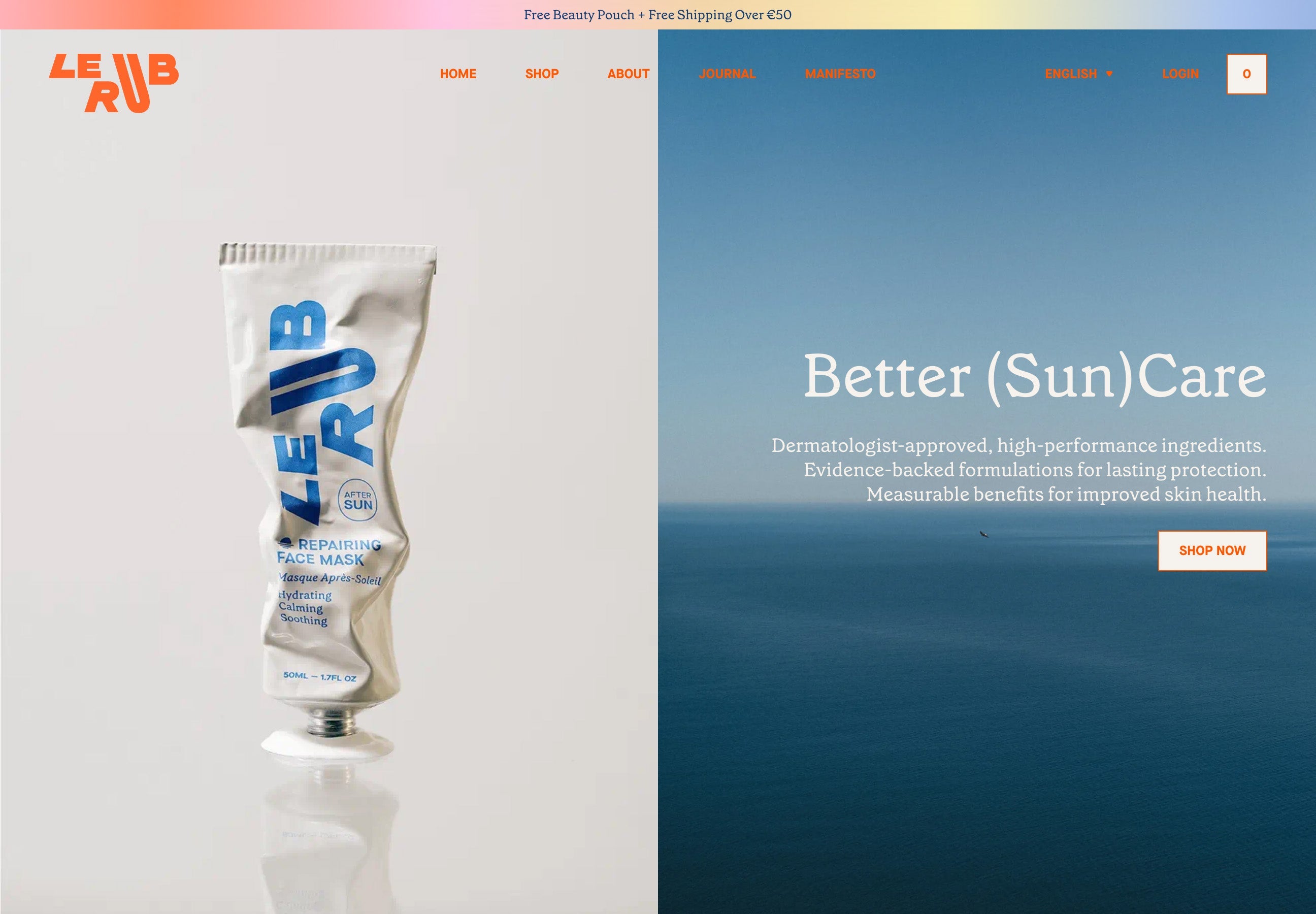 Shopify Website Design Inspiration - Le Rub