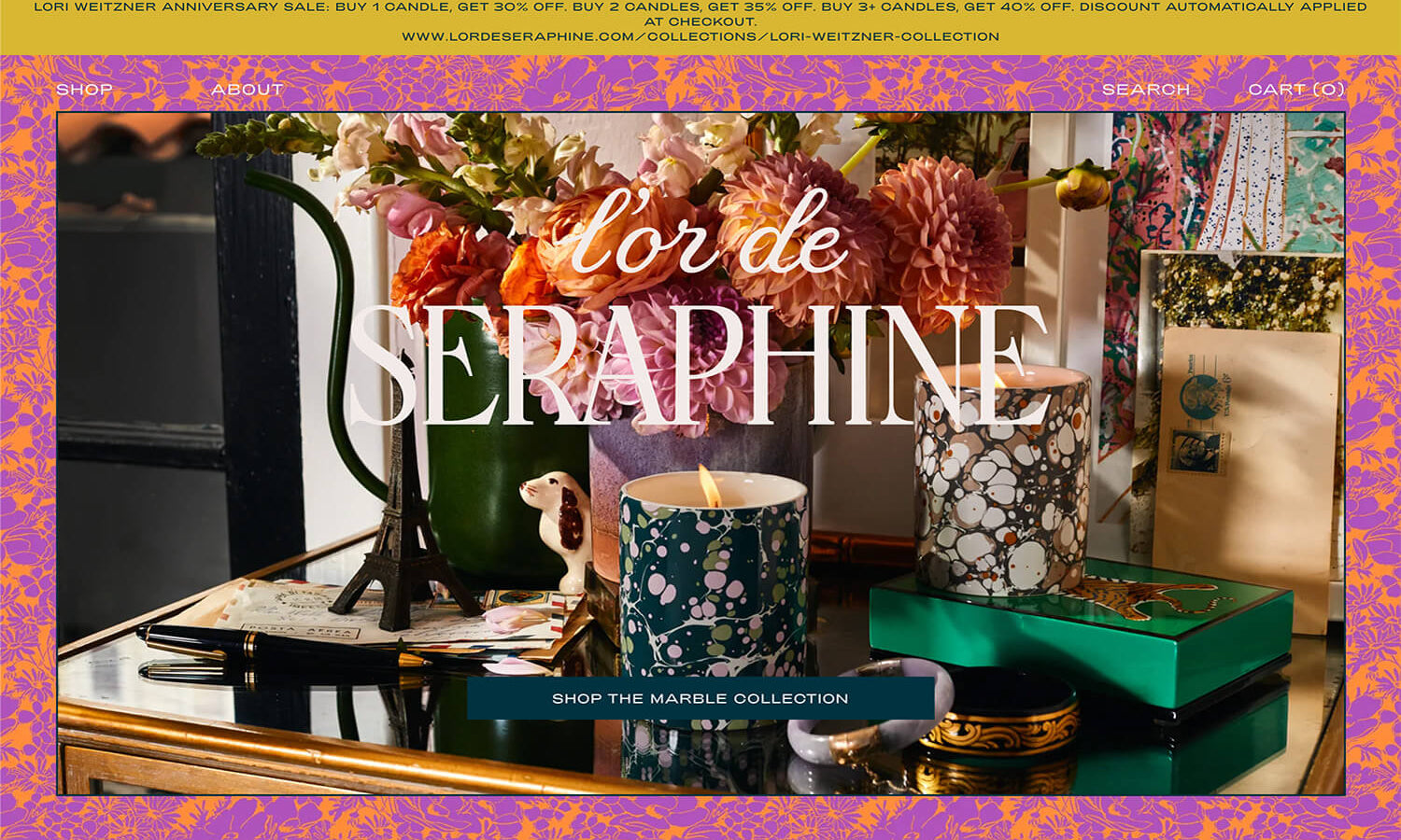 Shopify Website Design Inspiration - L'or De Seraphine