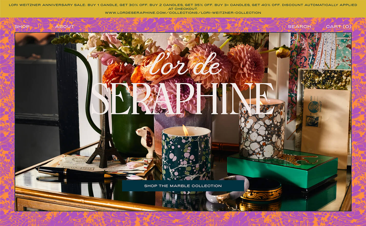Shopify Website Design Inspiration - L'or De Seraphine