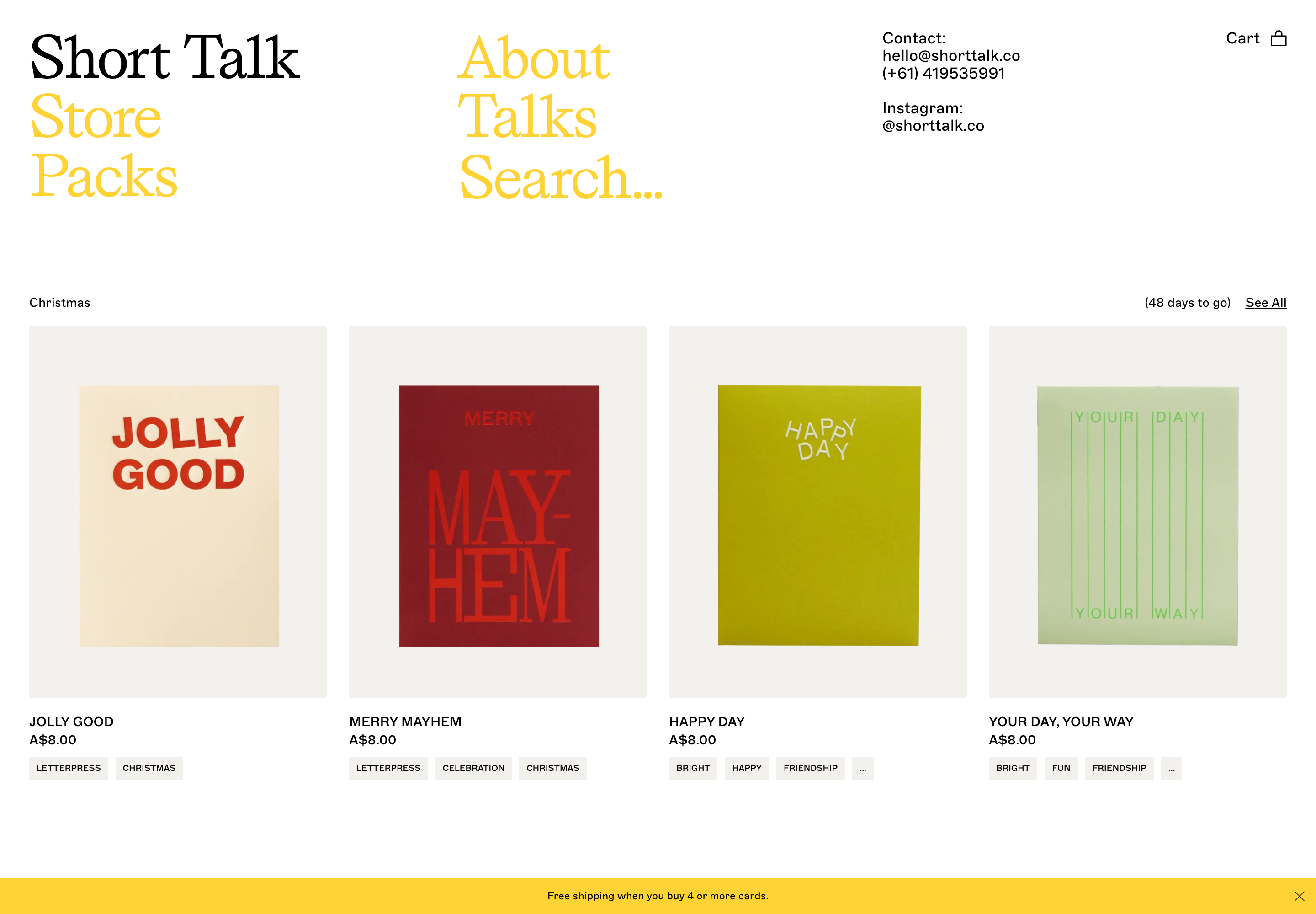 Shopify Website Design Inspiration - Short Talk – Luna Templates
