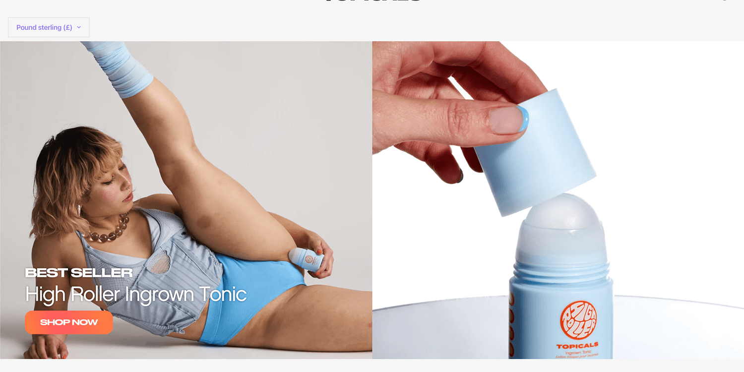 Shopify Website Design Inspiration - Topicals