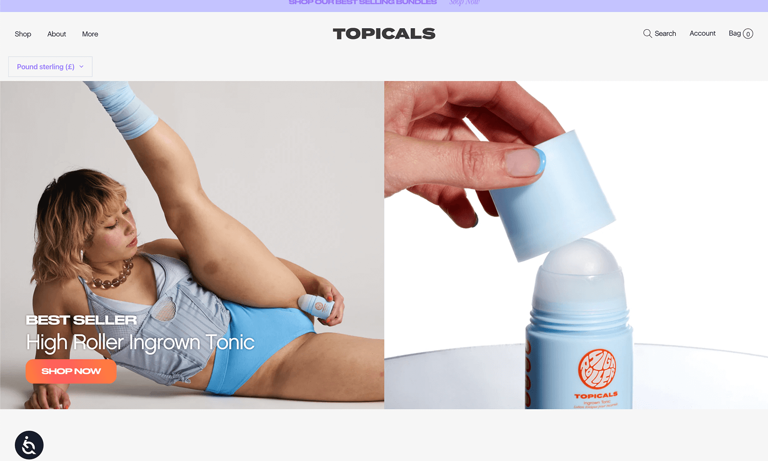 Shopify Website Design Inspiration - Topicals