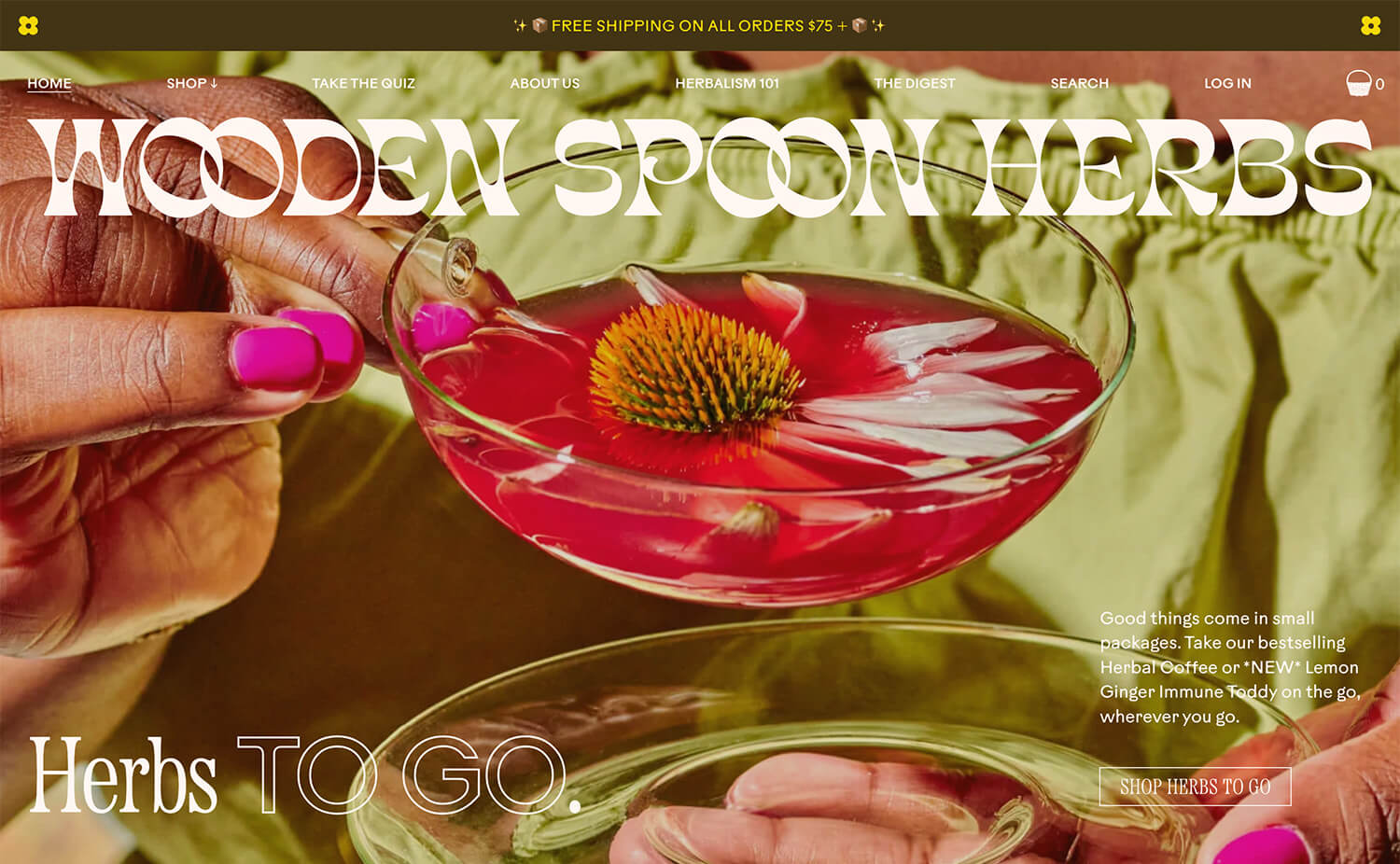 Shopify Website Design Inspiration - Wooden Spoon Herbs
