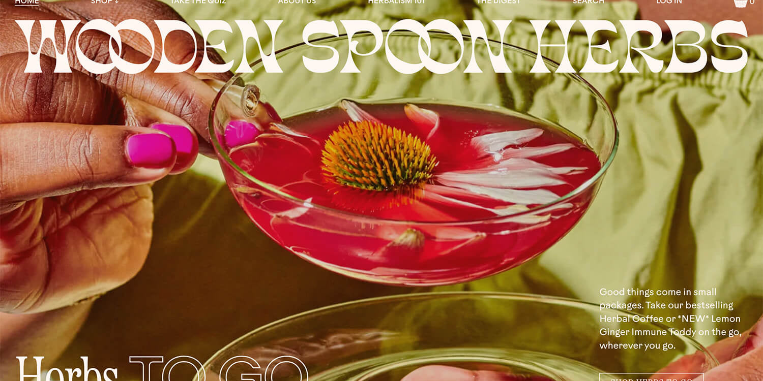 Shopify Website Design Inspiration - Wooden Spoon Herbs