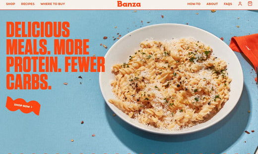 Shopify Website Design Inspiration - Banza