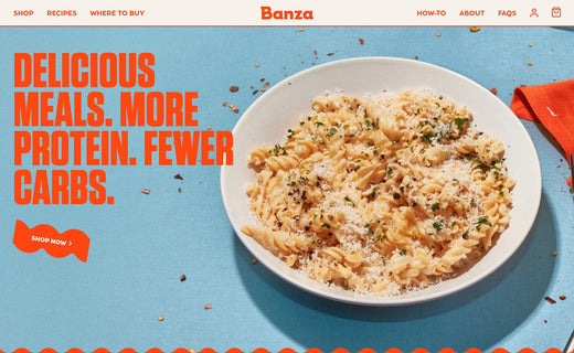 Shopify Website Design Inspiration - Banza