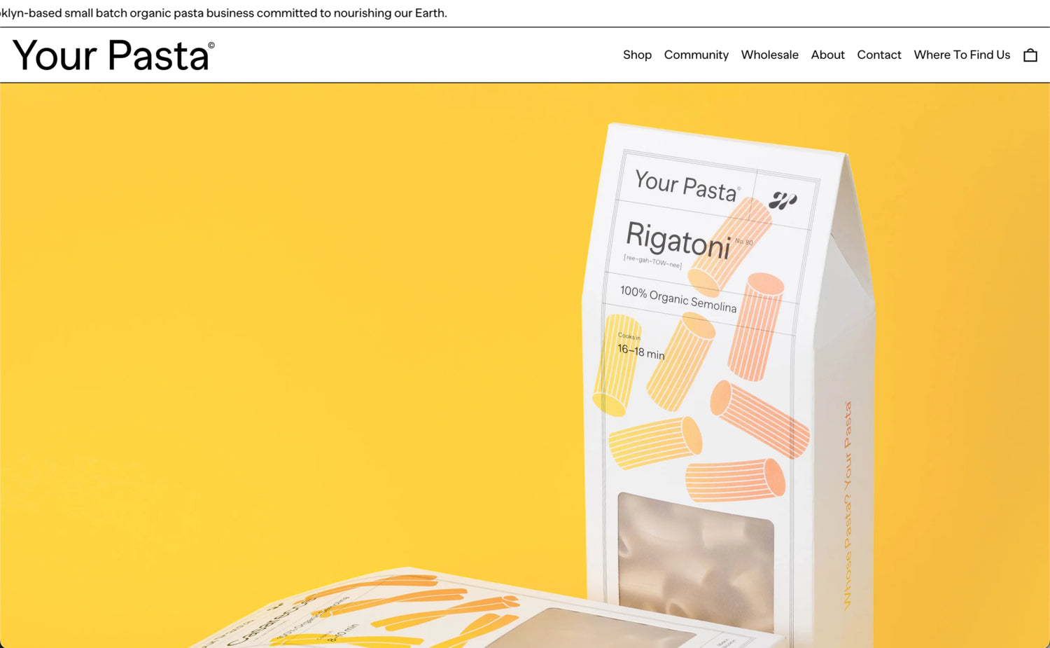 Shopify Website Design Inspiration - Your Pasta – Luna Templates