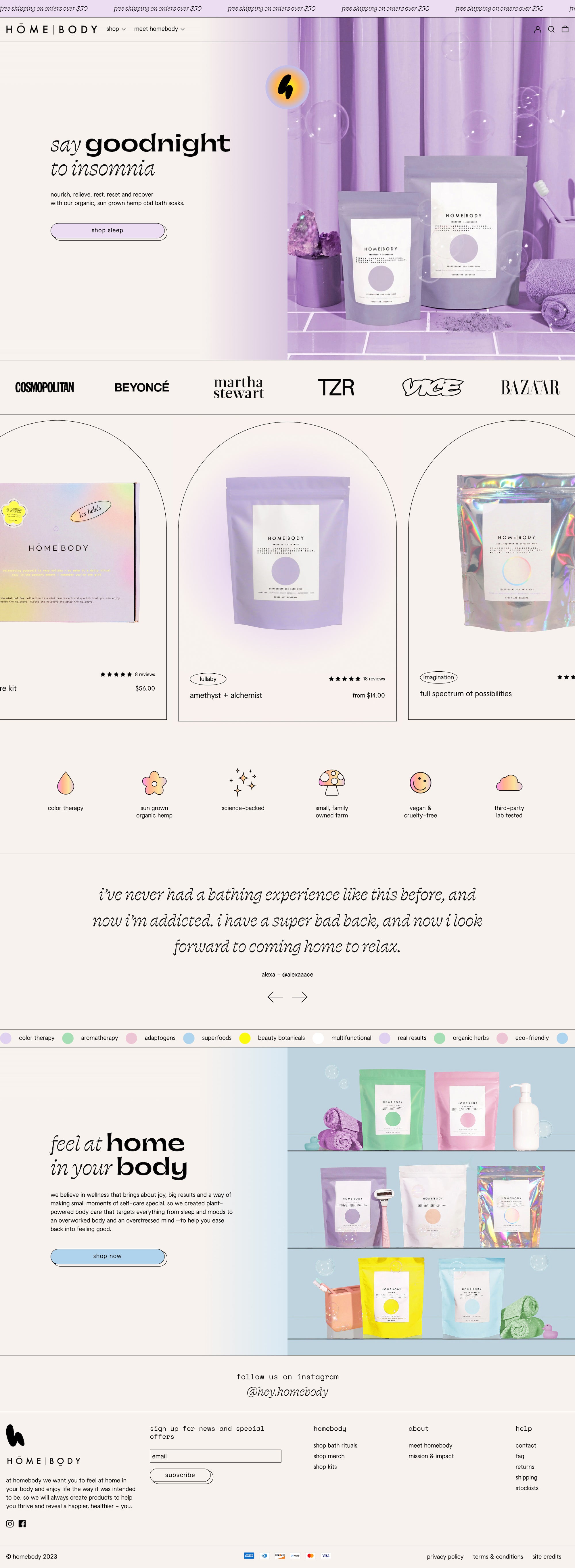 Shopify Website design Screenshot