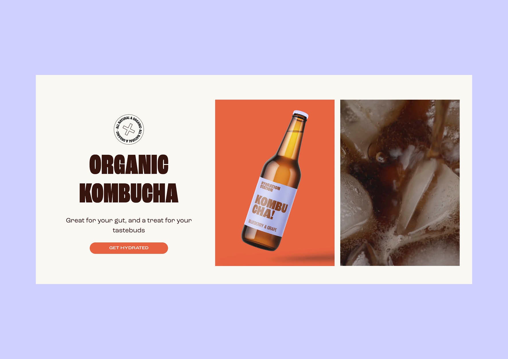 Video Image Text hero Shopify section design mockup