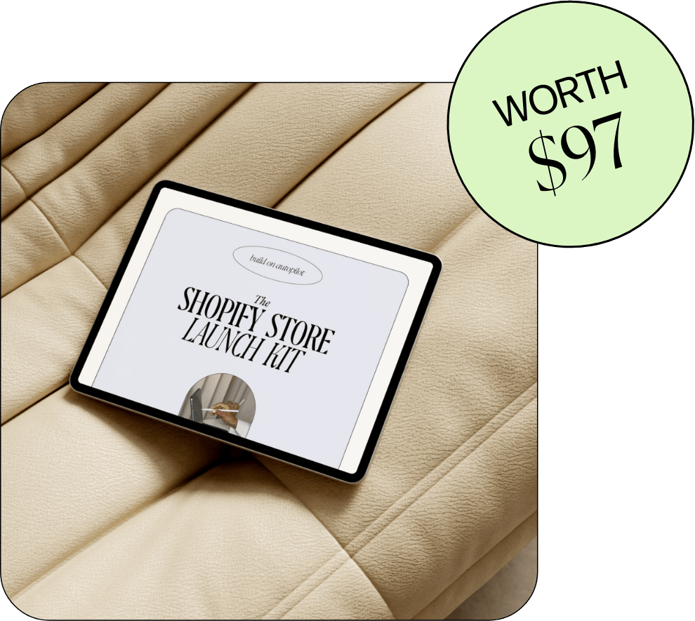 The Shopify Store Launch Kit for Designers and Store owners