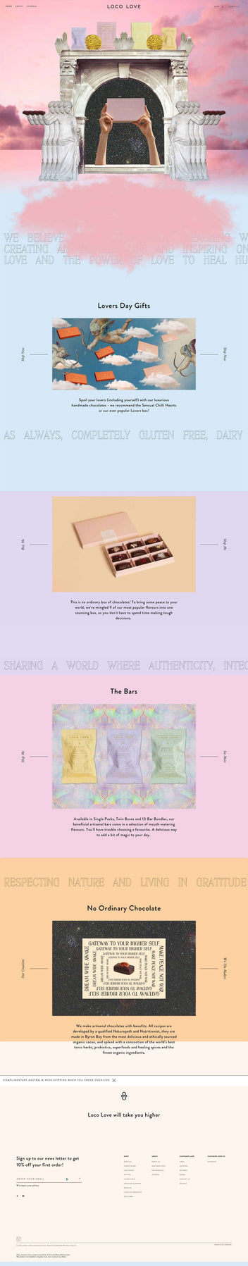 Shopify Website Design Inspiration - Loco Love – Luna Templates