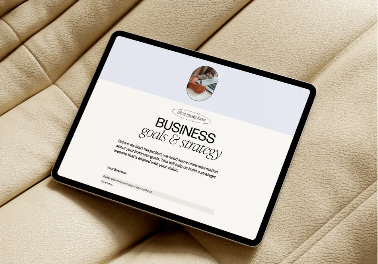 BUSINESS GOALS &amp; STRATEGY (Client Intake Form)