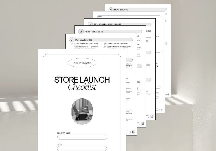 The Shopify Store Launch Kit - Store Launch Checklist
