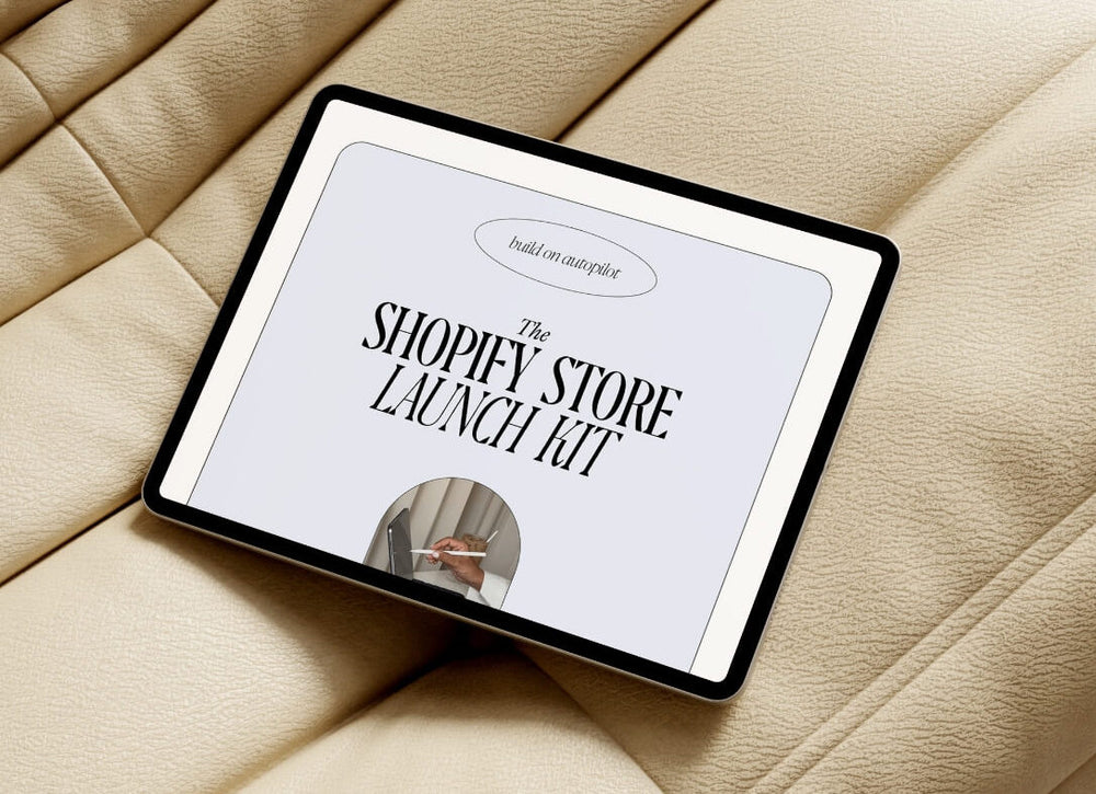 The Shopify Store Launch Kit mockup