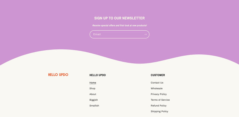 Pre-built Shopify Section Design - Hello Updo