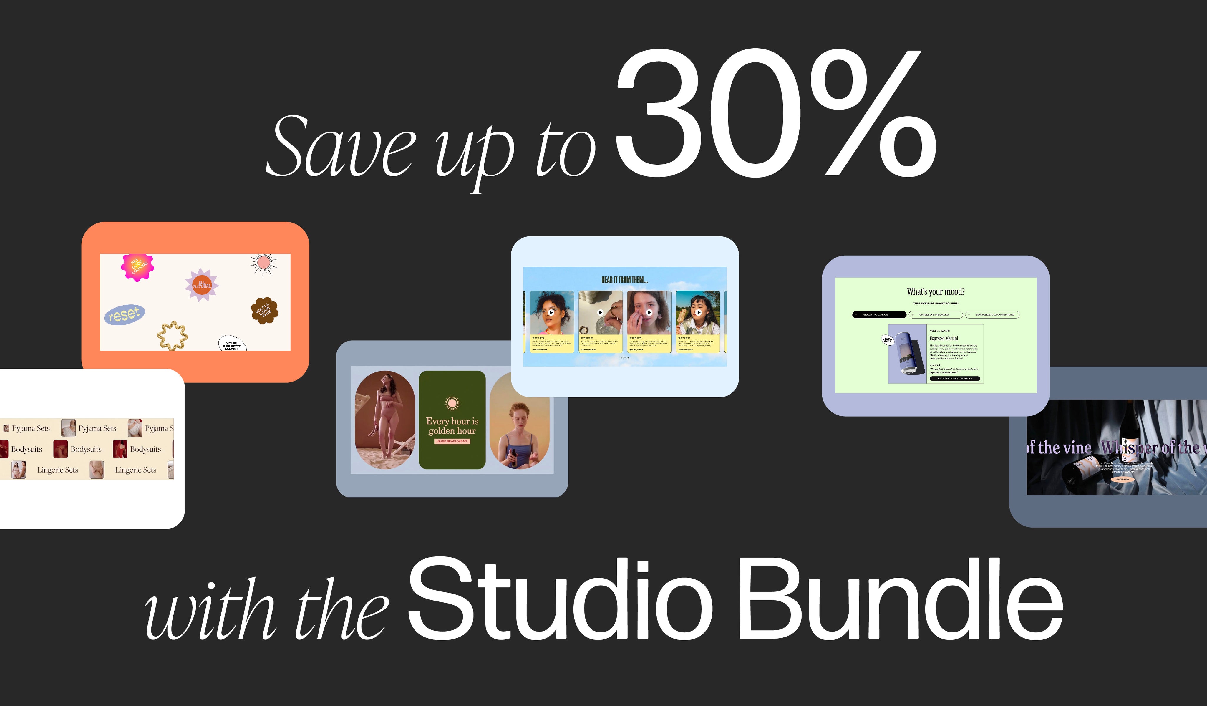 Save up to 30% with the Studio Bundle for Designers on Shopify