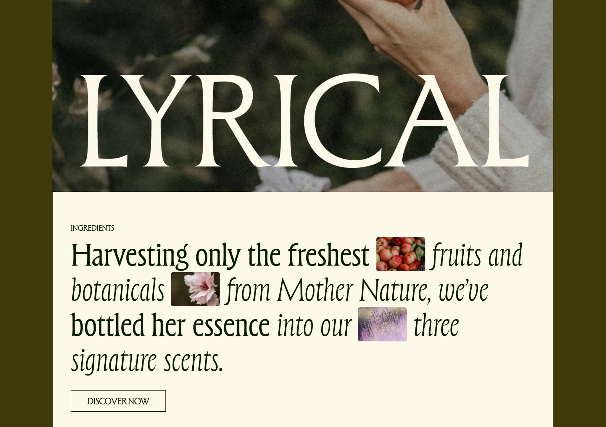 Pre-built Shopify Section: Creative Typography with Images – Luna Templates