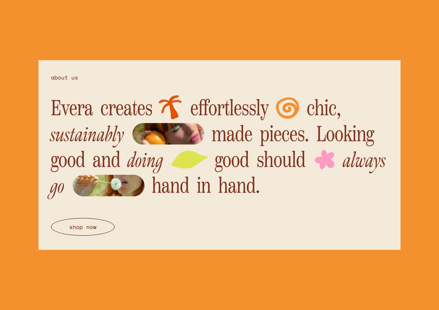 Pre-built Shopify Section Template: Creative Typography Decorative Text Section - Luna Templates