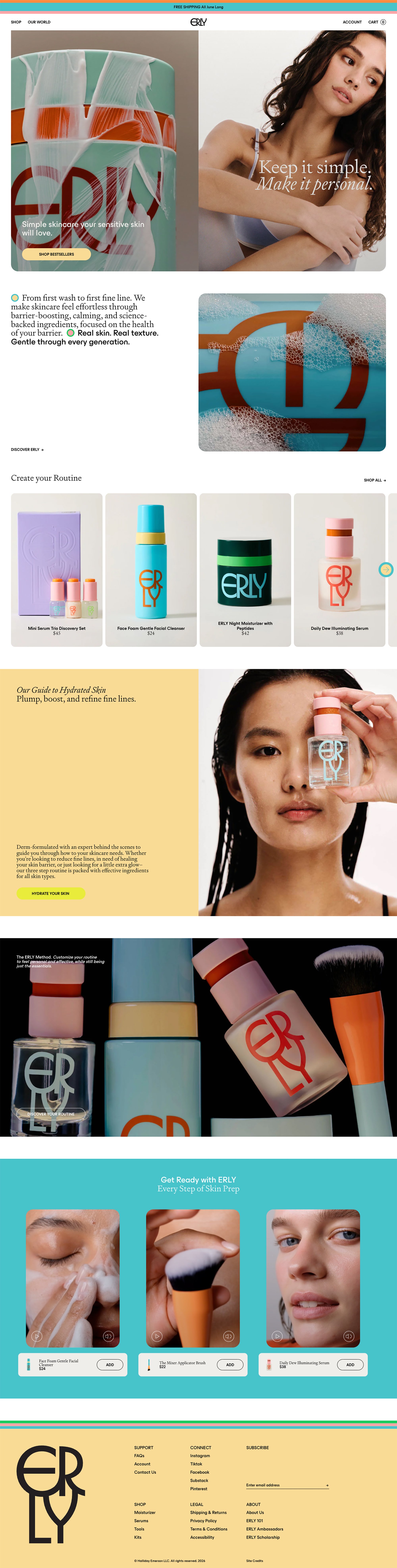 Shopify Website Design Inspiration - ERLY