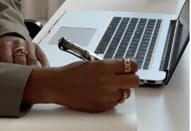 hands and laptop decorative image