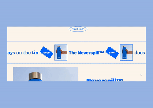 Pre-built Shopify Section: Move on Scroll Banner