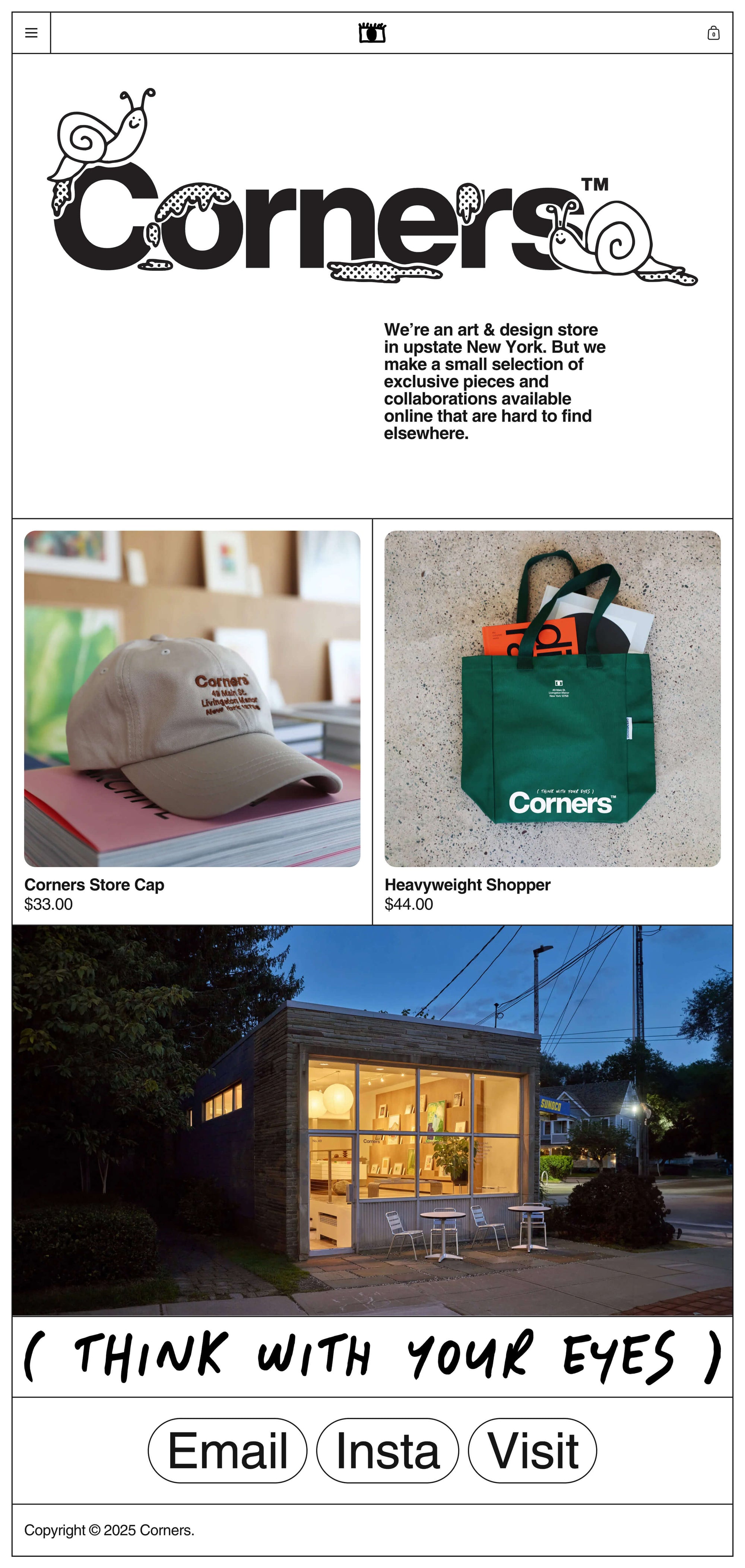 Shopify Website Design Inspiration - Corners