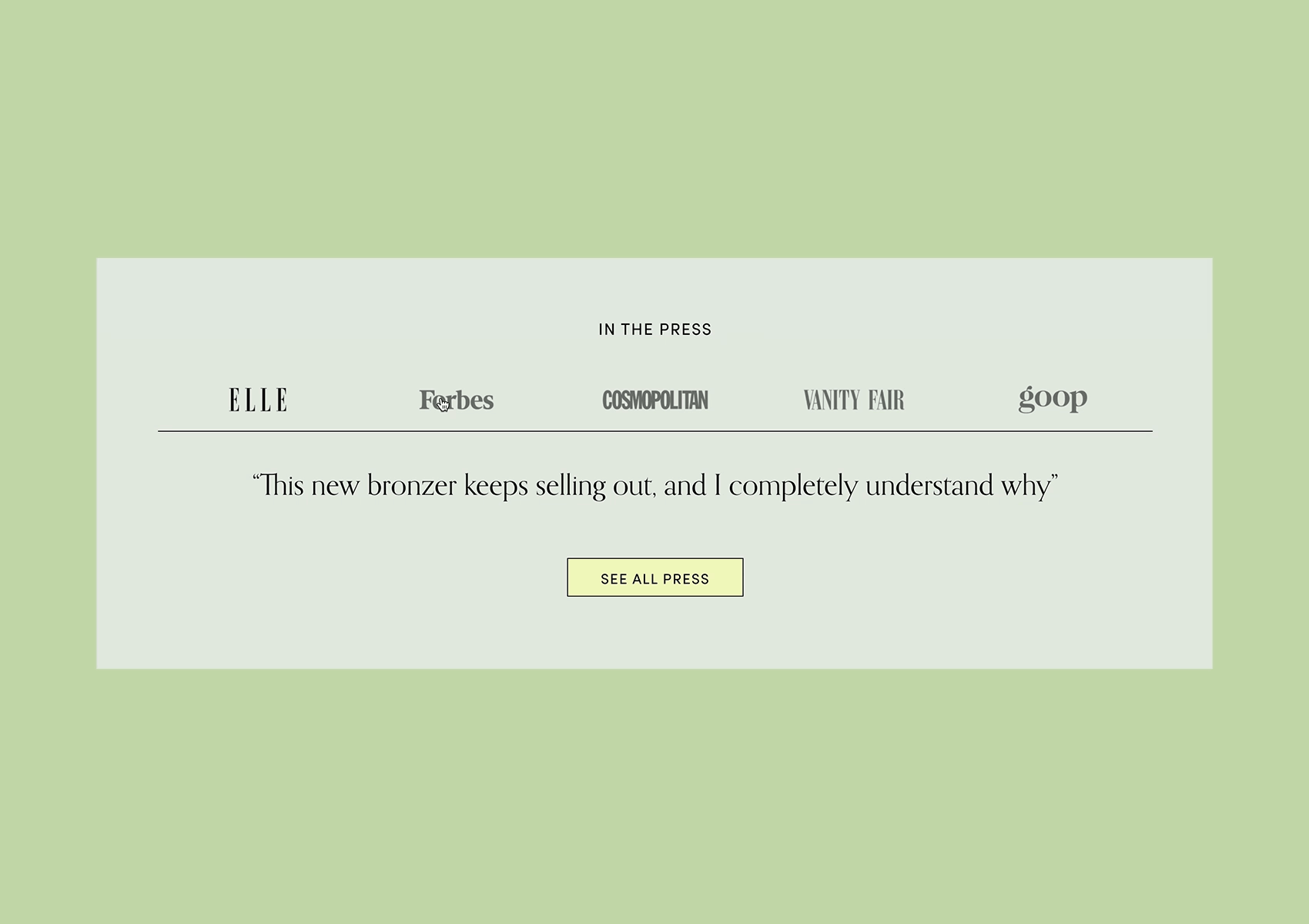 Pre-built Shopify Section Template: Interactive Press Logo - Luna Templates